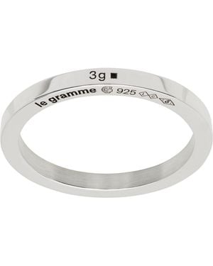 Le Gramme Ribbon 'La 3G' Ring - Black