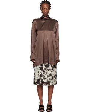 Dries Van Noten Pussy-Bow Blouse - Black