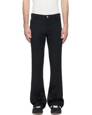 Courreges Pantalon Semi-Évasé Emblématique 70's Noir