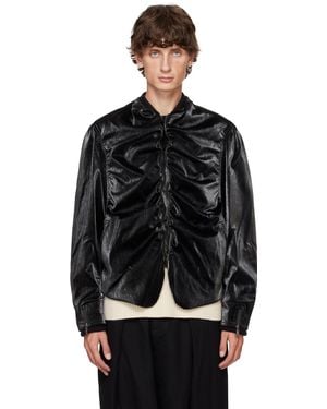 Adererror Product. 21 Faux-Leather Jacket - Black