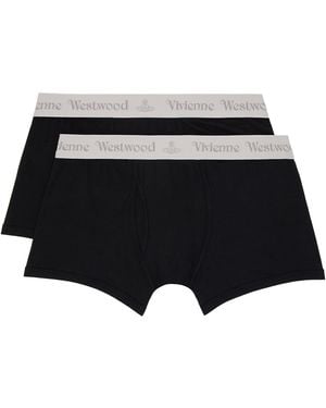 Vivienne Westwood Two-Pack Cotton Boxer Briefs - Black