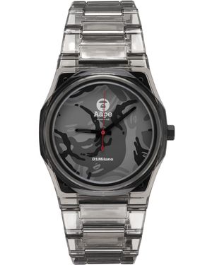 Aape By A Bathing Ape D1 Milano Edition Camo Nylon Watch - Black