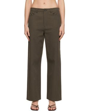 TOTEME Relaxed Twisted Trousers - Black