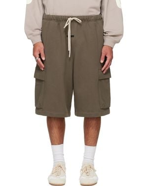 Fear Of God Khaki Cargo Basketball Shorts - Green