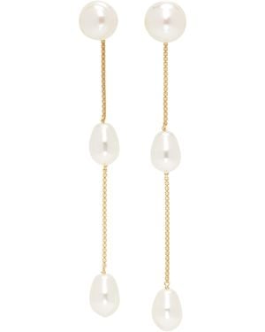 Sophie Buhai Small Pearl Drop Earrings - Black