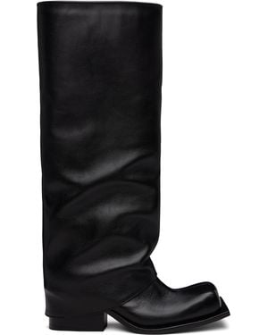 FIDAN NOVRUZOVA Havva Chunky Heel Tall Boots - Black