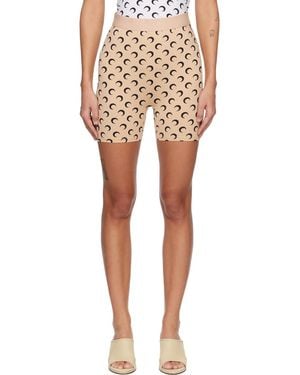 Marine Serre Recycled Moon Jersey Mini Shorts - Multicolour