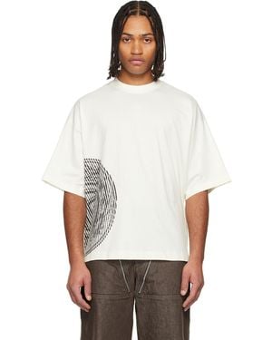 Jean Paul Gaultier Off- 'Jpg' Laurier Stamp T-Shirt - White