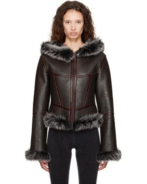 KNWLS Ssense Exclusive Koko Leather Jacket - Black