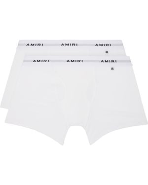 Amiri Two-Pack Logo Patch Boxer Briefs - White