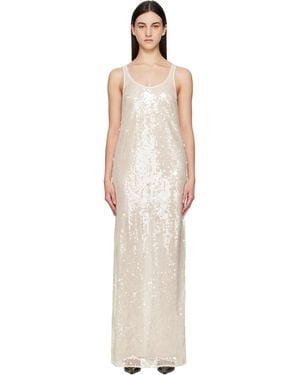 Stella McCartney Off- Sequins Tank Maxi Dress - Black