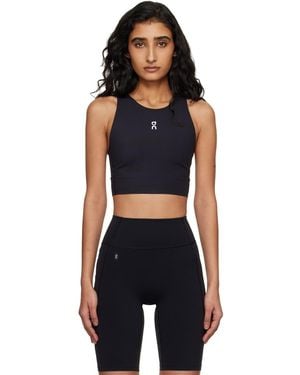 On Shoes Court Crop Tank Top - Black