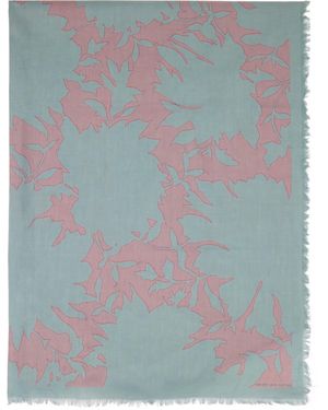 Dries Van Noten Floral Scarf - Gray