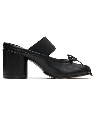 MM6 by Maison Martin Margiela ブラック Anatomic Numeric ヒールサンダル