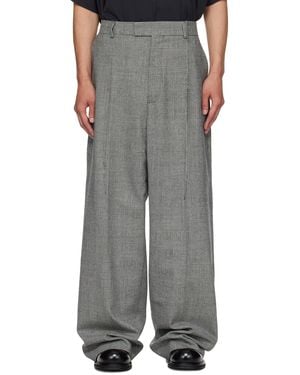 Vetements Cut Baggy Tailored Pants - Black