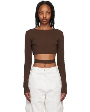 ANDREADAMO Andreādamo Cutout Long Sleeve T-shirt - Black