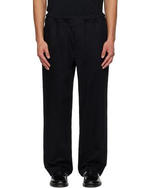 A Bathing Ape Logo Easy Chino Relaxed Fit Trousers - Black