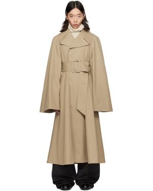 Egonlab Belted Trench Coat - Natural