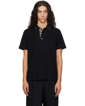 Lanvin Cotton Piqué Polo - Black