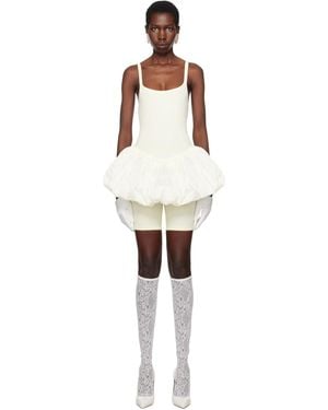 VAQUERA Ssense Exclusive Bridal Capsule Pouf Bodysuit - Black
