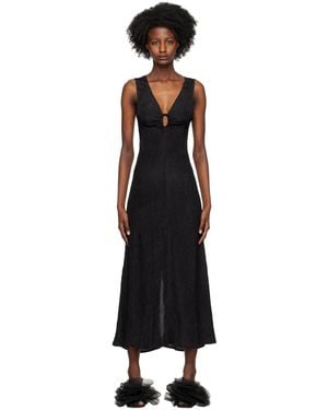 【関税込み】Silk Laundry ブラック Slope ミディアムドレス SLOPE DRESS BLACK
