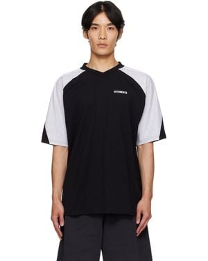 Vetements Cut-Up V-Neck T-Shirt - Black