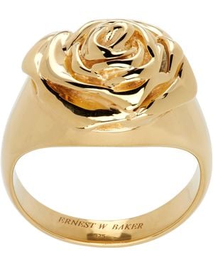 Ernest W. Baker Rose Ring - Metallic
