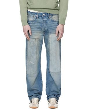 RRL Vintage 5-Pocket Midlands Selvedge Jeans - Blue