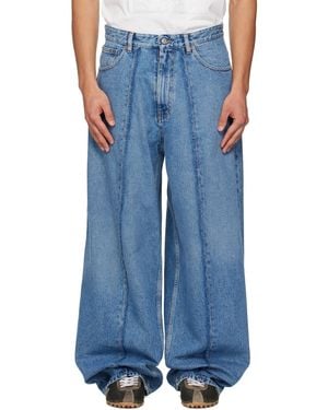 MM6 by Maison Margiela Wide-Leg Jeans - Blue