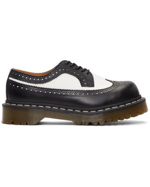Dr. Martens ブラック And ホワイト 3989 Bex ブローグ