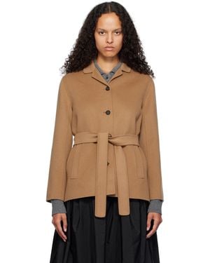 Max Mara タン Fiabe ジャケット - ブラック