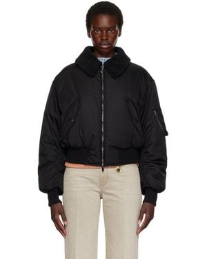 Stella McCartney Collared Bomber Jacket - Black