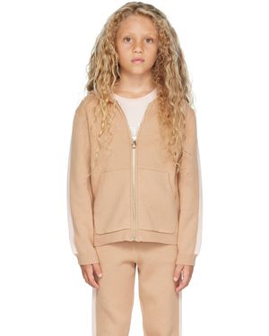 Chloé キッズ｜ブラウン オーガニック フーディ - ナチュラル