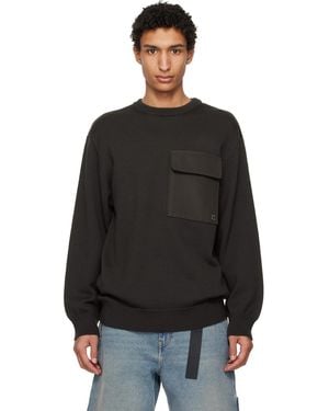 Courreges Utility Wool Jumper - Black