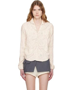 OPEN YY Off- Floral Blankie Shirt - Black