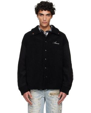 Amiri Bones Studded Overshirt - Black