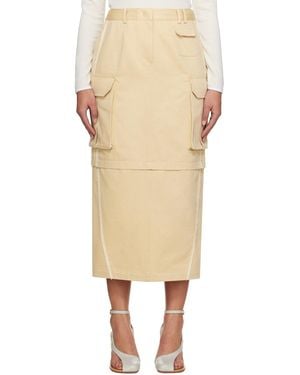 Kijun Joel Cargo Maxi Skirt - Natural