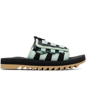 Suicoke ブラック＆グリーン Dao-2Ab2 サンダル