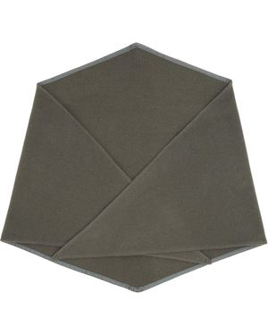 Rier Khaki Losange Scarf - Green