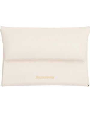Jil Sander Off- Folded Coin Pouch - Natural