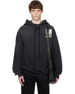 Ann Demeulemeester Pull À Capuche Décontracté Noir
