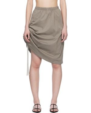 Renaissance Renaissance Khaki Samantha Reversible Midi Skirt - Multicolour