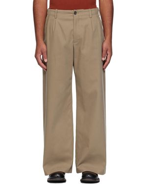 Our Legacy Khaki Bridge Chino Trousers - Natural