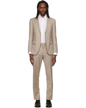 BOSS Single-Breasted Suit - Natural