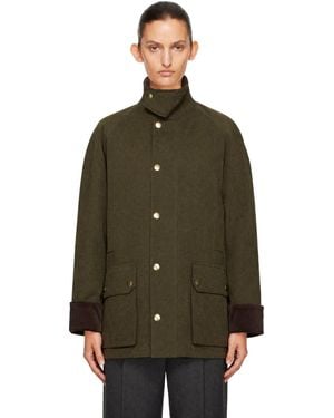 DUNST Waxed Cotton Hunting Jacket - Green