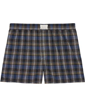 ERL Plaid Boxer Shorts - Black