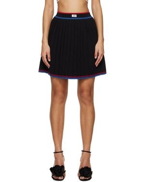 Gcds Black Pleated Miniskirt