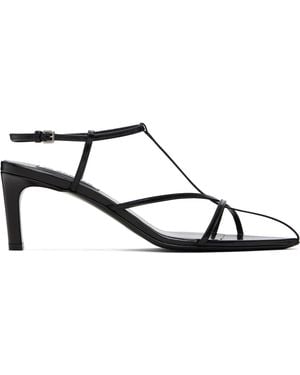Jil Sander Cage Heeled Sandals - Black