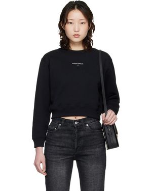Maison Kitsuné Paris' Cropped Sweatshirt - Black
