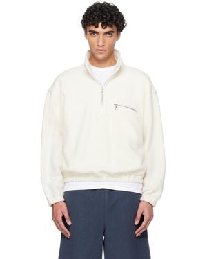Rier Fleece Sweater - White